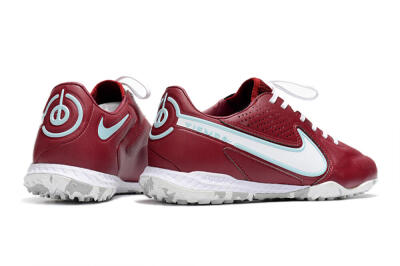 Nike React Tiempo Legend 9 Pro TF Artificial Turf Soccer Shoes - Red/White/Jade