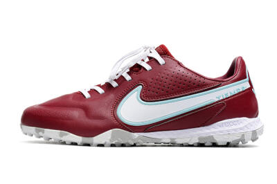 Nike React Tiempo Legend 9 Pro TF Artificial Turf Soccer Shoes - Red/White/Jade
