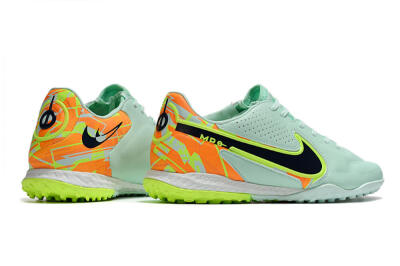 Nike React Tiempo Legend 9 Pro TF Artificial Turf Soccer Shoes - Jade/Yellow/Orange/Black