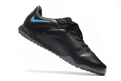 Nike React Tiempo Legend 9 Pro TF Artificial Turf Soccer Shoes - Black/Gold/Blue