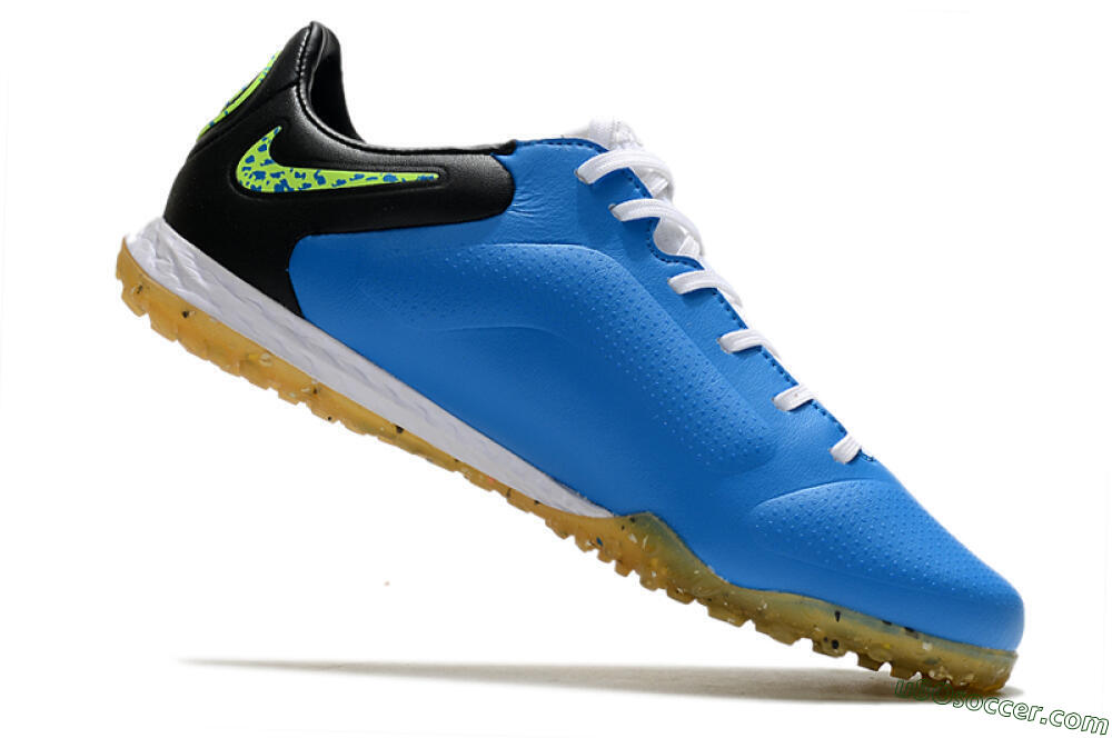 Nike React Tiempo Legend 9 Pro TF Artificial Turf Soccer Shoes - Blue/Black/Yellow 4