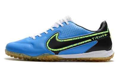 Nike React Tiempo Legend 9 Pro TF Artificial Turf Soccer Shoes - Blue/Black/Yellow