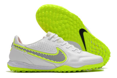 Nike React Tiempo Legend 9 Pro TF Artificial Turf Soccer Shoes - White/Yellow/Black