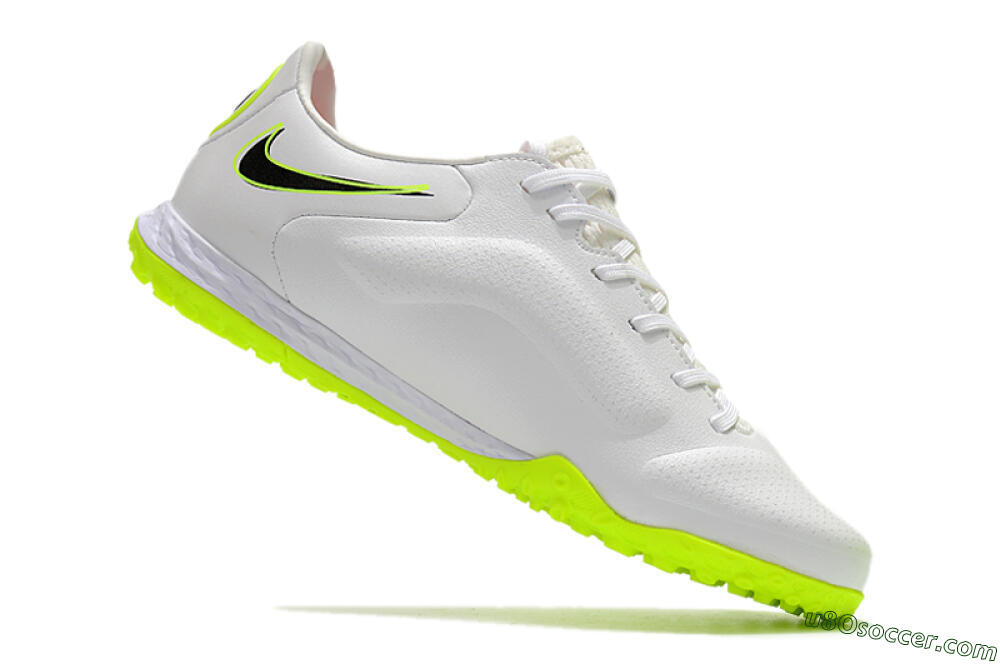 Nike React Tiempo Legend 9 Pro TF Artificial Turf Soccer Shoes - White/Yellow/Black 4