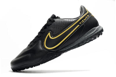 Nike React Tiempo Legend 9 Pro TF Artificial Turf Soccer Shoes - Black/Gold/White