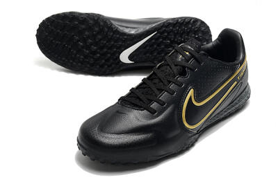 Nike React Tiempo Legend 9 Pro TF Artificial Turf Soccer Shoes - Black/Gold/White