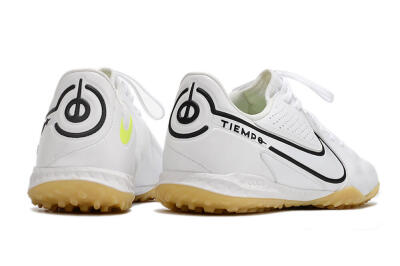 Nike React Tiempo Legend 9 Pro TF Artificial Turf Soccer Shoes - White/Black/Brown