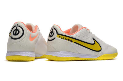 Nike React Tiempo Legend 9 Pro IC Indoor & Futsal Soccer Shoes - White/Black/Yellow