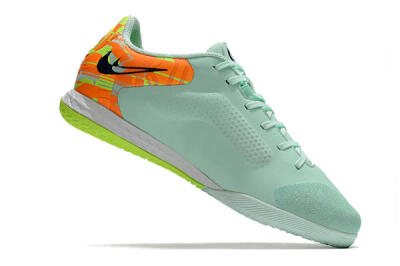 Nike React Tiempo Legend 9 Pro IC Indoor & Futsal Soccer Shoes - Jade/Black/Yellow/Red