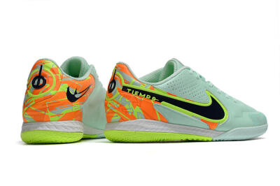 Nike React Tiempo Legend 9 Pro IC Indoor & Futsal Soccer Shoes - Jade/Black/Yellow/Red