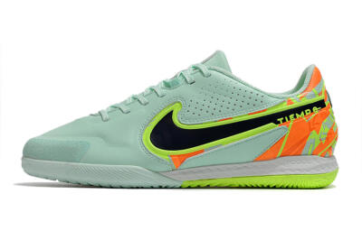 Nike React Tiempo Legend 9 Pro IC Indoor & Futsal Soccer Shoes - Jade/Black/Yellow/Red