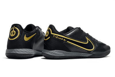 Nike React Tiempo Legend 9 Pro IC Indoor & Futsal Soccer Shoes - Black/Gold/White