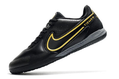 Nike React Tiempo Legend 9 Pro IC Indoor & Futsal Soccer Shoes - Black/Gold/White