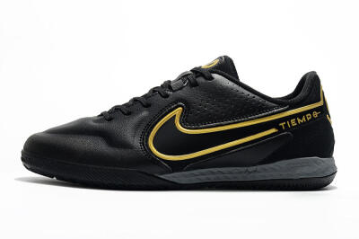 Nike React Tiempo Legend 9 Pro IC Indoor & Futsal Soccer Shoes - Black/Gold/White