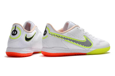 Nike React Tiempo Legend 9 Pro IC Indoor & Futsal Soccer Shoes - White/Black/Yellow/Red