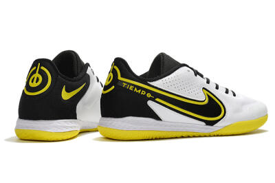 Nike React Tiempo Legend 9 Pro IC Indoor & Futsal Soccer Shoes - White/Yellow/Black