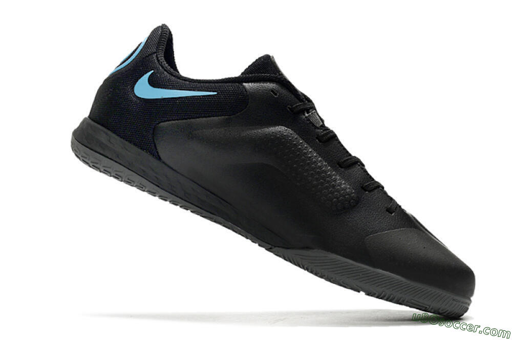 Nike React Tiempo Legend 9 Pro IC Indoor & Futsal Soccer Shoes - Black/Blue 4