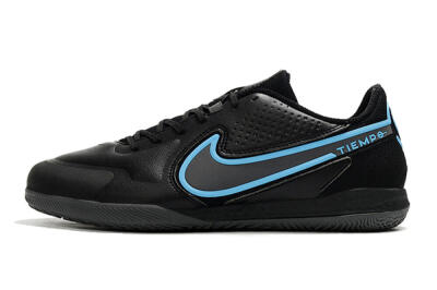 Nike React Tiempo Legend 9 Pro IC Indoor & Futsal Soccer Shoes - Black/Blue