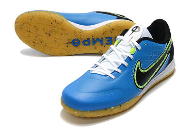 Nike React Tiempo Legend 9 Pro IC Indoor & Futsal Soccer Shoes - Blue/Yellow/Black