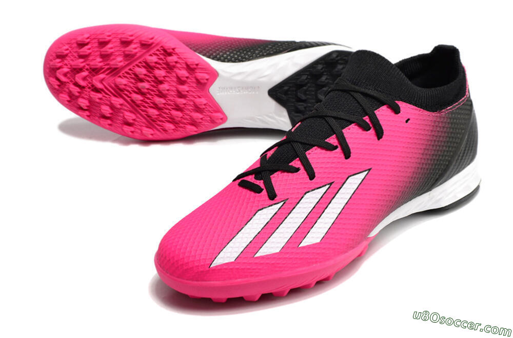 Adidas X Speedportal.3 TF Artificial Turf Soccer Shoes - Pink/White/Black 3