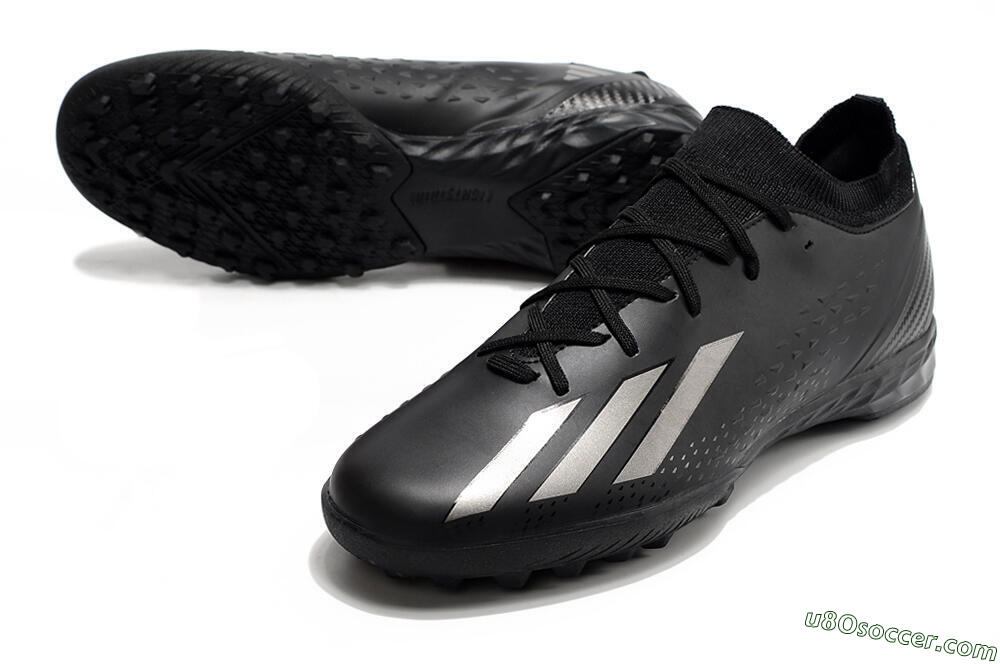 Adidas X Speedportal.3 TF Artificial Turf Soccer Shoes - Black/Silver 3