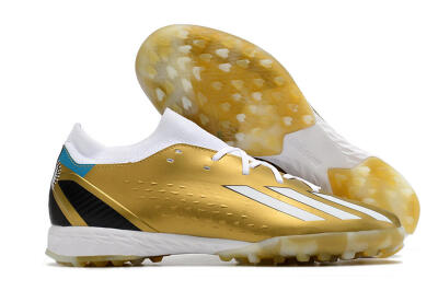 Adidas X Speedportal.3 TF Artificial Turf Soccer Shoes - Gold/White/Black