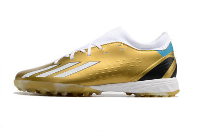Adidas X Speedportal.3 TF Artificial Turf Soccer Shoes - Gold/White/Black