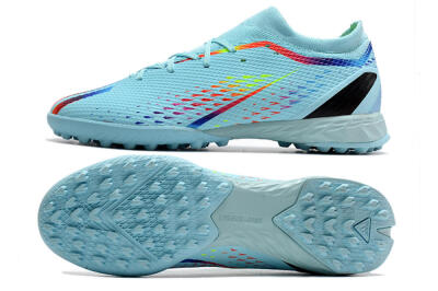 Adidas X Speedportal.3 TF Artificial Turf Soccer Shoes - Jade/Red/Yellow/Blue