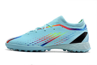Adidas X Speedportal.3 TF Artificial Turf Soccer Shoes - Jade/Red/Yellow/Blue