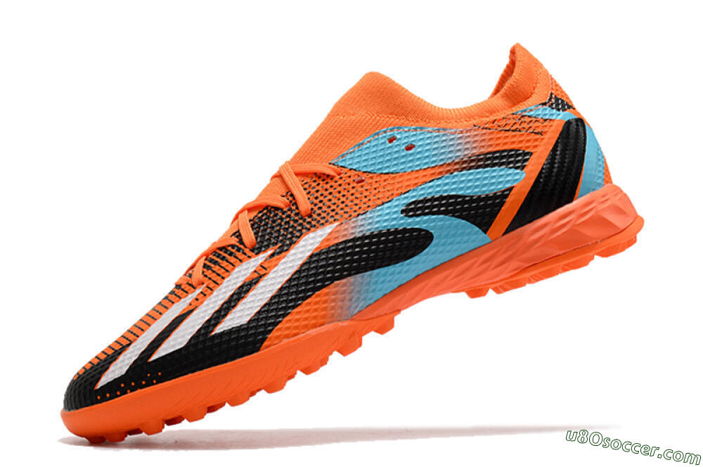 Adidas X Speedportal.3 TF Artificial Turf Soccer Shoes - Red/White/Black/Blue 5