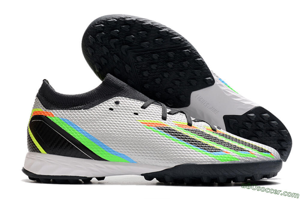 Adidas X Speedportal.3 TF Artificial Turf Soccer Shoes - Silver/Yellow/Black 1