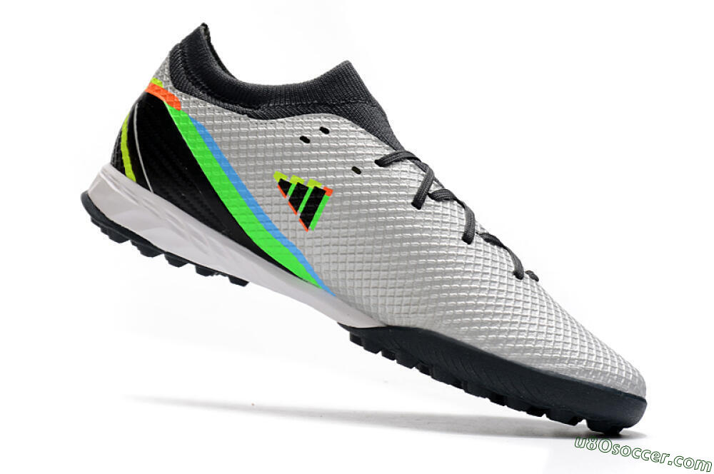 Adidas X Speedportal.3 TF Artificial Turf Soccer Shoes - Silver/Yellow/Black 4