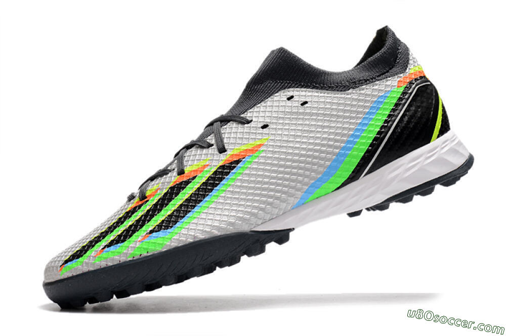 Adidas X Speedportal.3 TF Artificial Turf Soccer Shoes - Silver/Yellow/Black 5