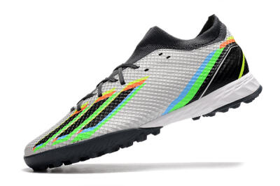 Adidas X Speedportal.3 TF Artificial Turf Soccer Shoes - Silver/Yellow/Black