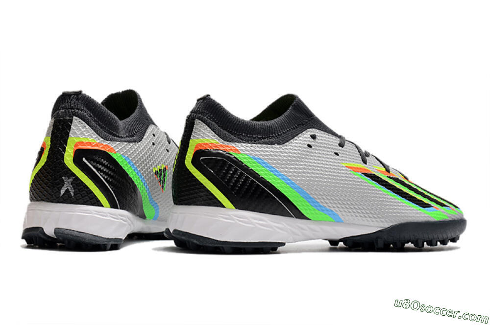 Adidas X Speedportal.3 TF Artificial Turf Soccer Shoes - Silver/Yellow/Black 6