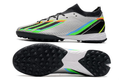 Adidas X Speedportal.3 TF Artificial Turf Soccer Shoes - Silver/Yellow/Black