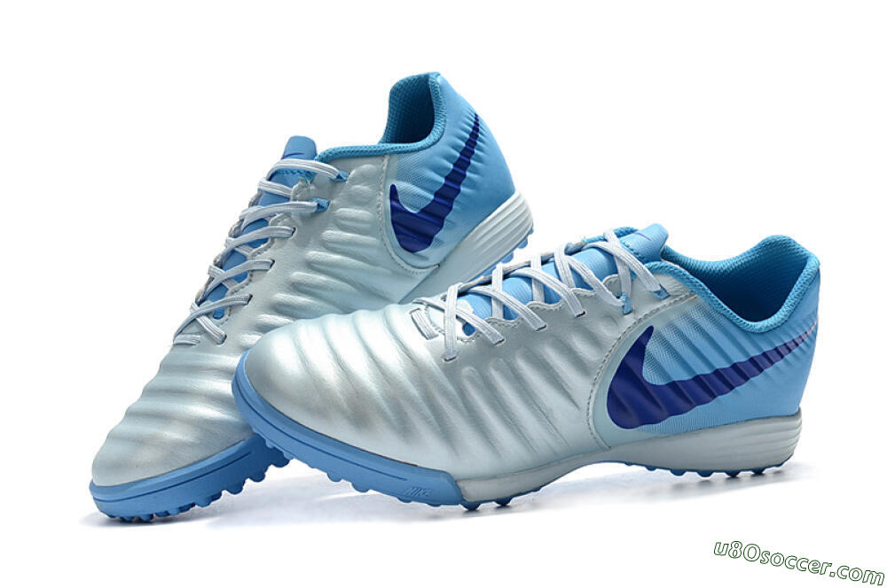 Nike Tiempox Ligera IV TF Artificial Turf Soccer Shoes - Jade/Blue 6