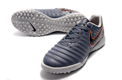 Nike Tiempox Ligera IV TF Artificial Turf Soccer Shoes - Grey/Red/Black