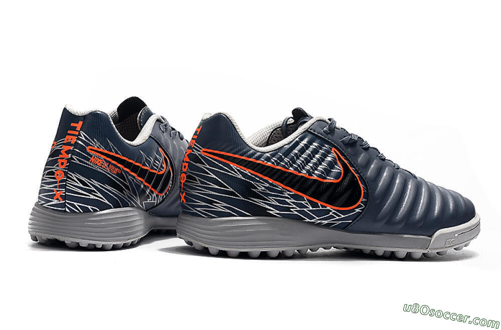Nike Tiempox Ligera IV TF Artificial Turf Soccer Shoes - Grey/Red/Black 9