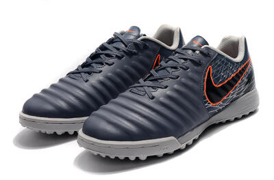 Nike Tiempox Ligera IV TF Artificial Turf Soccer Shoes - Grey/Red/Black