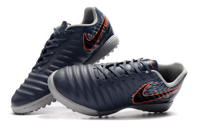 Nike Tiempox Ligera IV TF Artificial Turf Soccer Shoes - Grey/Red/Black