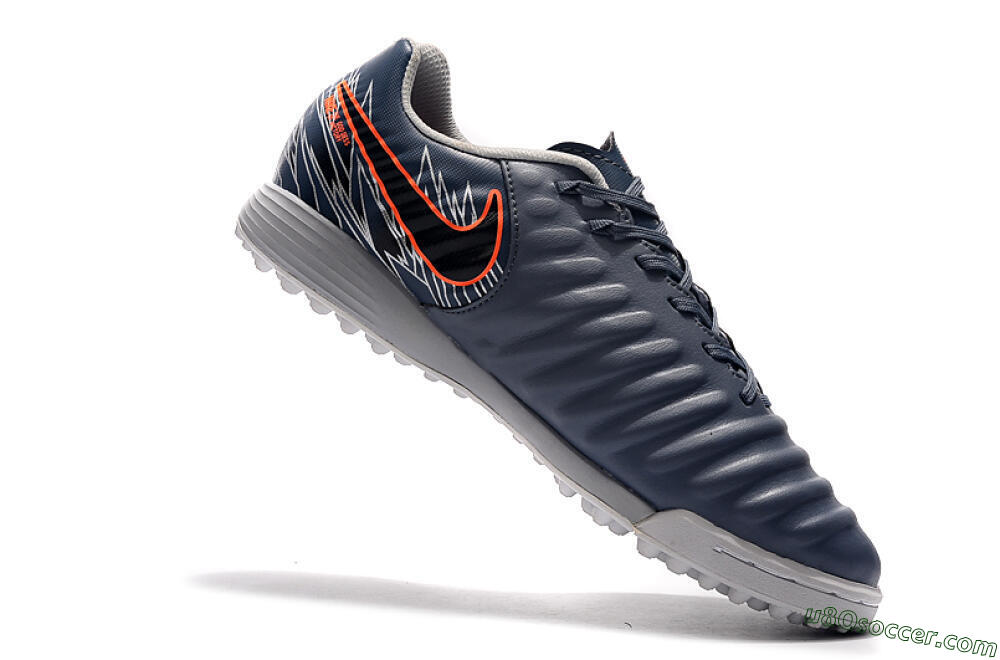 Nike Tiempox Ligera IV TF Artificial Turf Soccer Shoes - Grey/Red/Black 7