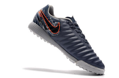 Nike Tiempox Ligera IV TF Artificial Turf Soccer Shoes - Grey/Red/Black