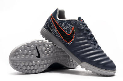Nike Tiempox Ligera IV TF Artificial Turf Soccer Shoes - Grey/Red/Black