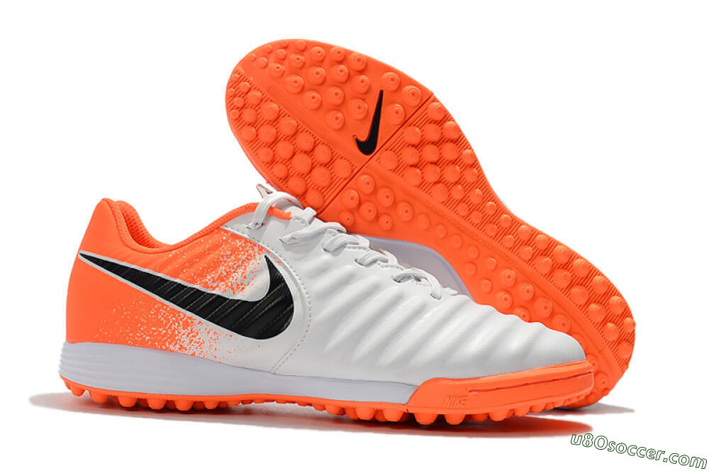 Nike Tiempox Ligera IV TF Artificial Turf Soccer Shoes - White/Black/Red 1