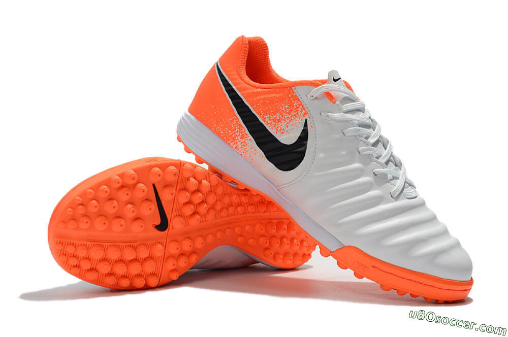 Nike Tiempox Ligera IV TF Artificial Turf Soccer Shoes - White/Black/Red 4
