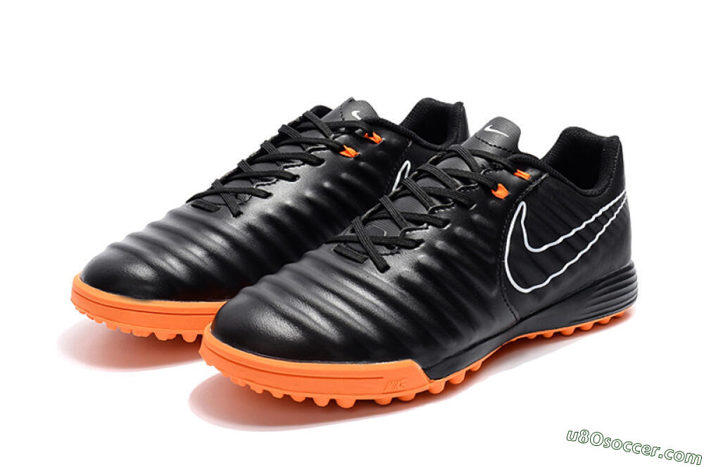Nike Tiempox Ligera IV TF Artificial Turf Soccer Shoes - Black/White/Red 5
