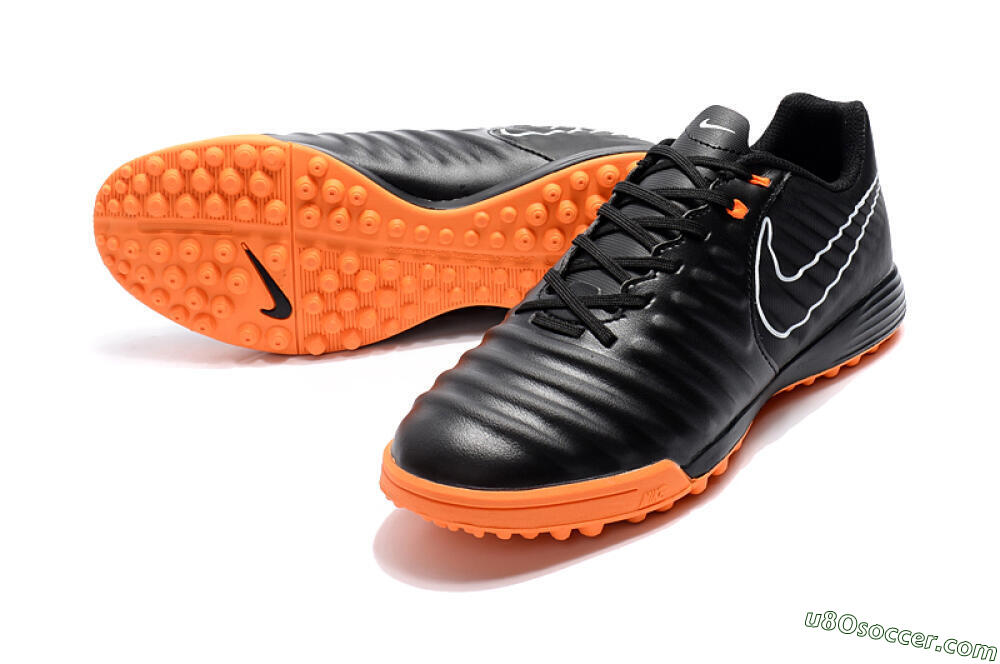 Nike Tiempox Ligera IV TF Artificial Turf Soccer Shoes - Black/White/Red 3