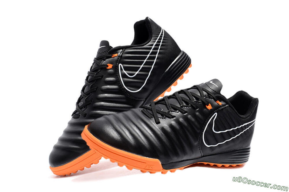 Nike Tiempox Ligera IV TF Artificial Turf Soccer Shoes - Black/White/Red 6