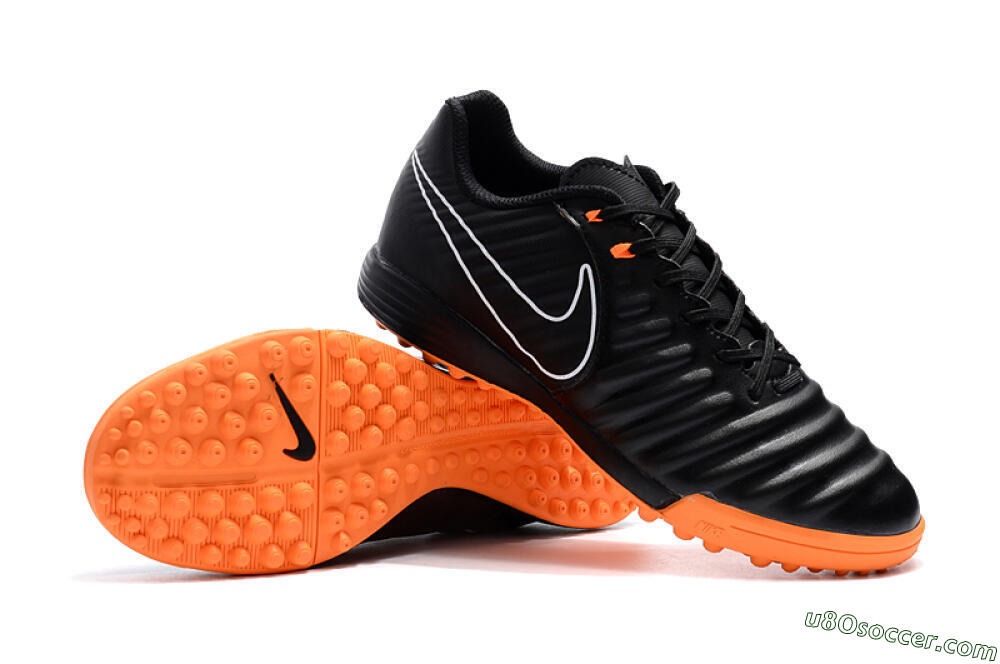 Nike Tiempox Ligera IV TF Artificial Turf Soccer Shoes - Black/White/Red 4